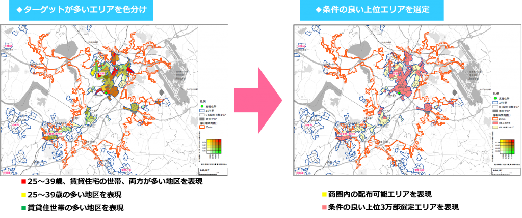 印旛郡栄町周辺エリア ターゲット選定
